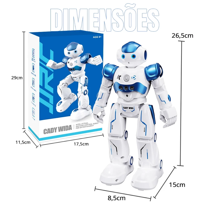 🎁Robô inteligente com sensor de gestos para Criança, melhor presente de Natal