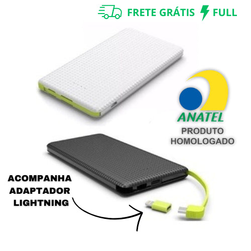 Carregador Portátil Celular 10000mah Bateria Universal